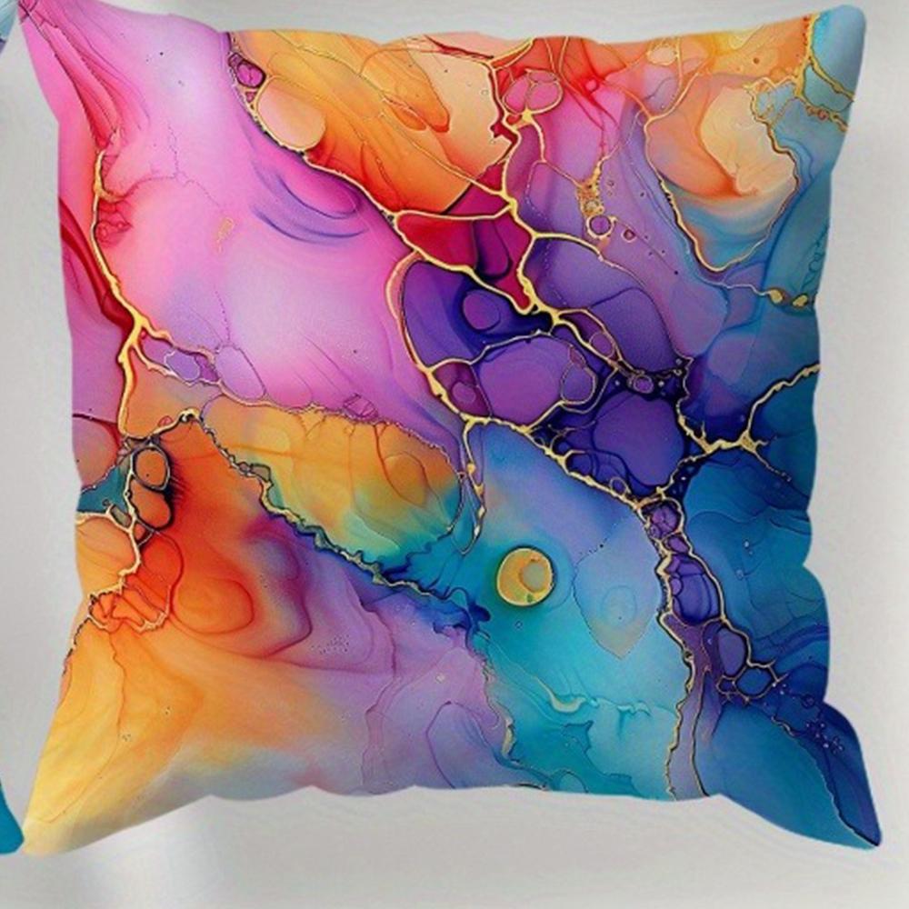 

Геометрическое искусство Декоративная наволочка на подушку Супермягкий полиэстер Гостиная Диван Спинка Чехол для подушки для автомобиля Домашнее украшение 16x16in 40x40cm