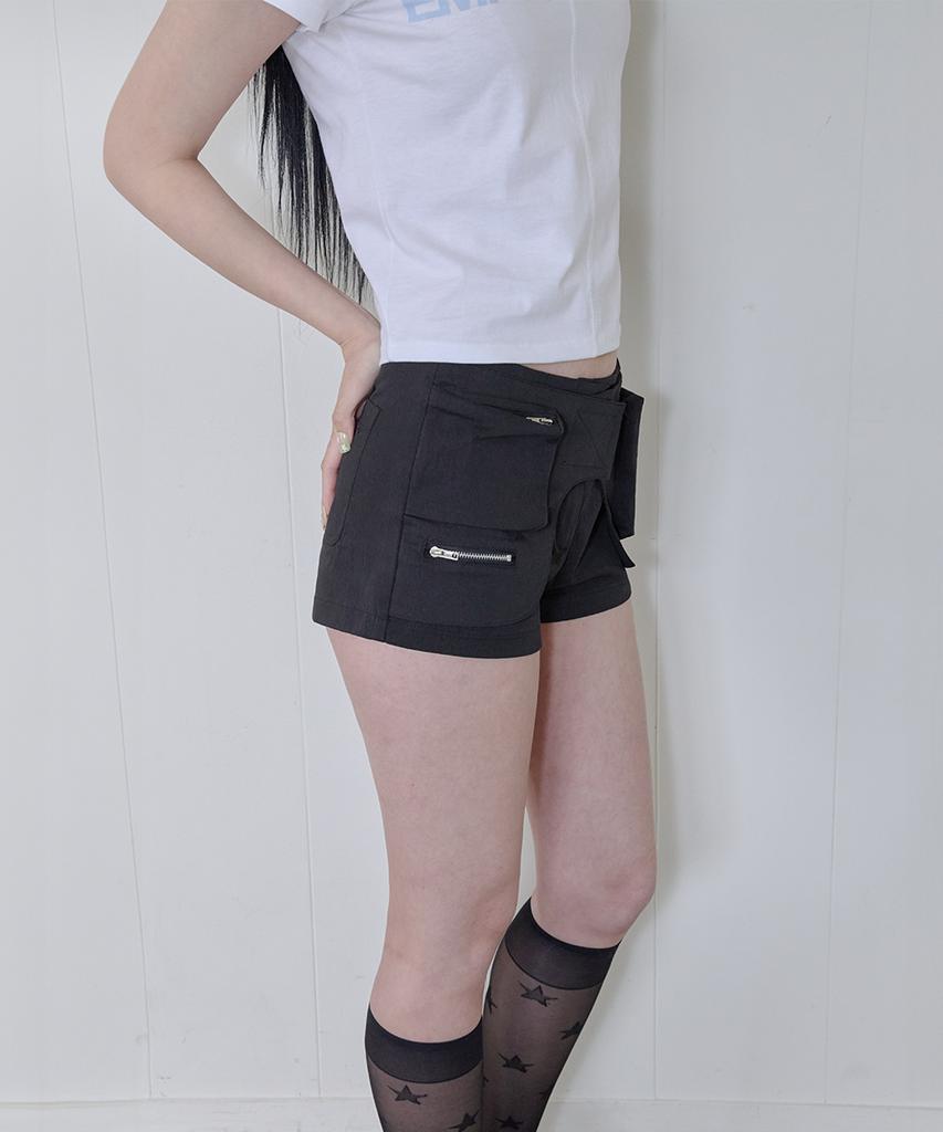 Sailpeulei Multi-Pocket Utility Shorts / Black