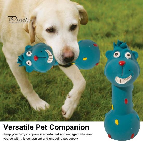 Kauspielzeug für Hunde aus Latex, robust, bissfest, Hantel-Kauspielzeug, Reinigung der Mundgesundheit, Vorbeugung von Zahnstein, lustiges Hundespielzeug für mittelgroße und große Rassen