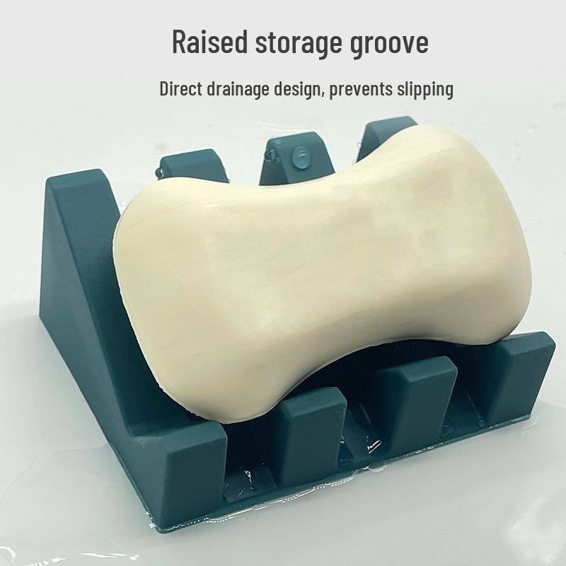 Silicone Soap Holder: Creative, Non-slip, Washable Draining Pad for Household Use
