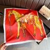 European and American temperament simulation silk printing silk scarf square scarf high-end shawl sunscreen neck professional scarf headscarf scarf