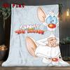 Pinky and the Brain 2D Flat Pattern Flannel Blanket High Quality All Seasons Warmth and Comfort Perfect for Christmas Gifts.SMT0917534