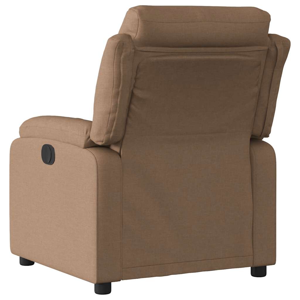Relaxation Chair Brown Fabric