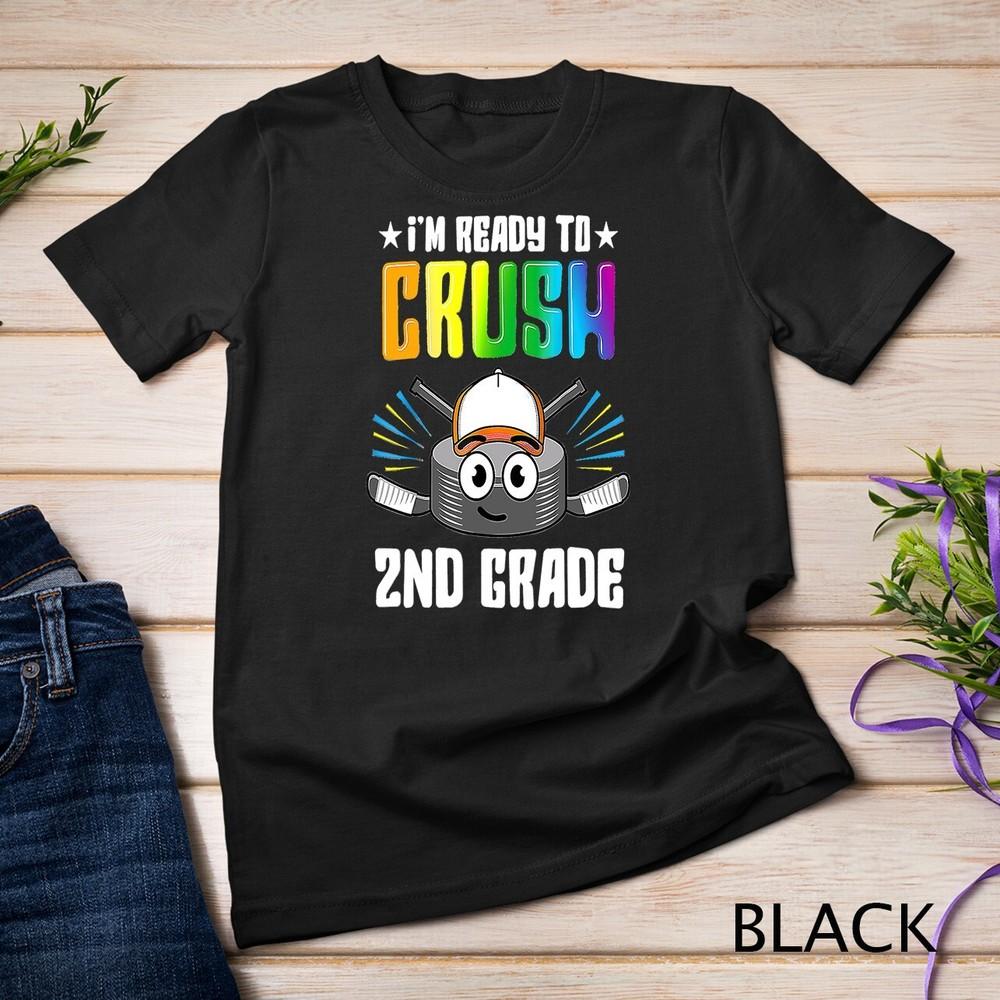 

Hockey 2nd Grade Back To School Boys Kids Girls Teacher T-Shirt Unisex T-shirt XL
