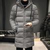 Ανδρικό χειμωνιάτικο παλτό Parka Down με κουκούλα απόλυτη ζεστασιά με προστασία από τον άνεμο ψηλό γιακά Μεσαίου μήκους μπουφάν χιονιού εξωτερικού χώρου