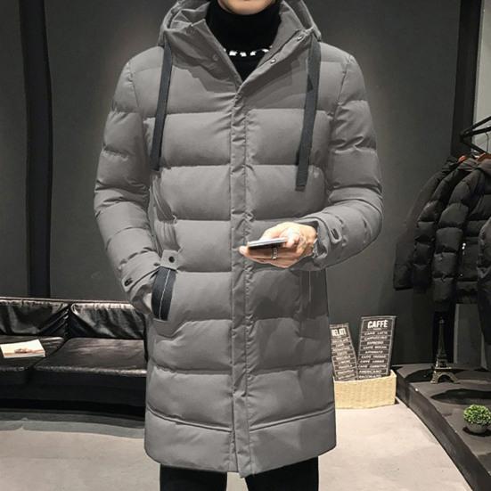 Ανδρικό χειμωνιάτικο παλτό Parka Down με κουκούλα απόλυτη ζεστασιά με προστασία από τον άνεμο ψηλό γιακά Μεσαίου μήκους μπουφάν χιονιού εξωτερικού χώρου
