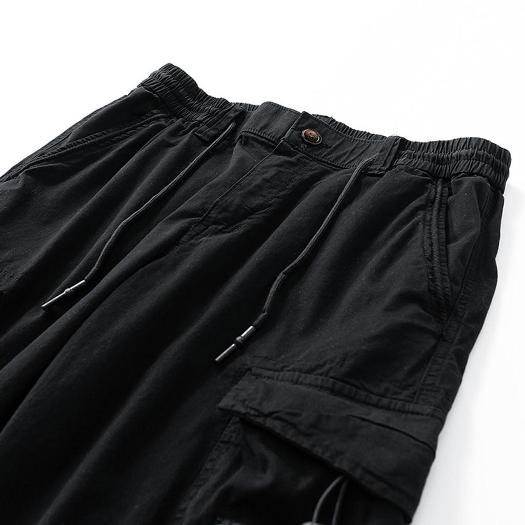 Pantalones Cortos Versátiles Casuales Funcionales de Trabajo para Hombre Rectos Holgados Multibolsillos
