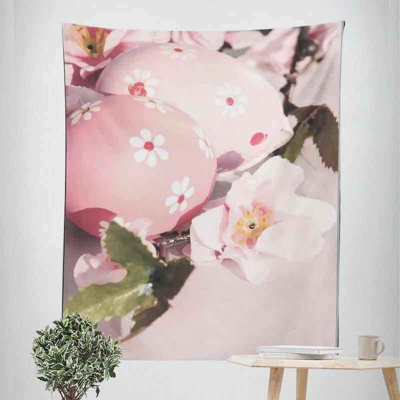 

Розовые цветы бабочка декоративный гобелен домашний декор стены офис гостиная гобелен 100x75cm