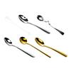 304 Stainless Steel Long Handle Coffee & Dessert Spoon, Ceramic Small Soup & Stirring Spoon for Fruit & Yogurt