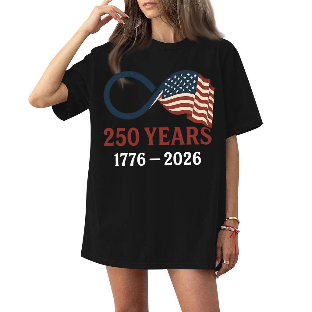 Damen Rundhals Bedrucktes Kurzarm T-Shirt Top