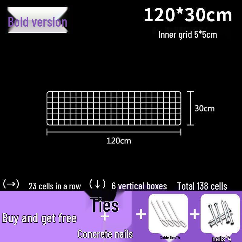 White Wire Grid Mesh Display Rack for Storage & Photos