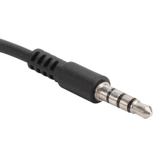 3.5mm Throat Mic Microphone Earphone PTT Adjustable Concealed Air Conduit for Smartphone
