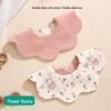 Korean Style 360° Waterproof Baby Bibs - Double-Sided Pure Cotton Gauze
