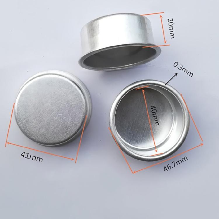 30Pcs Aluminum Candle Cup Set for DIY Scented Candle Making Tealight Bases Round Containers Wax Candle Holders Tins Jars