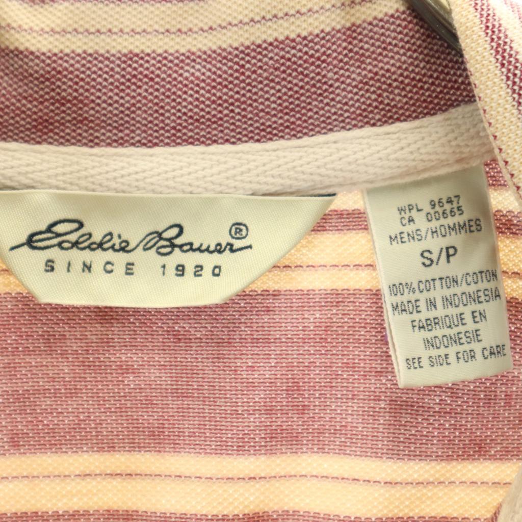 Eddie Bauer border Short sleeve Polo shirt S/P Red series Men's Used