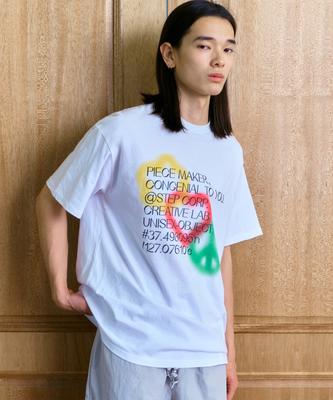 PEACE MAKER Piece Love Peace Tee (White)