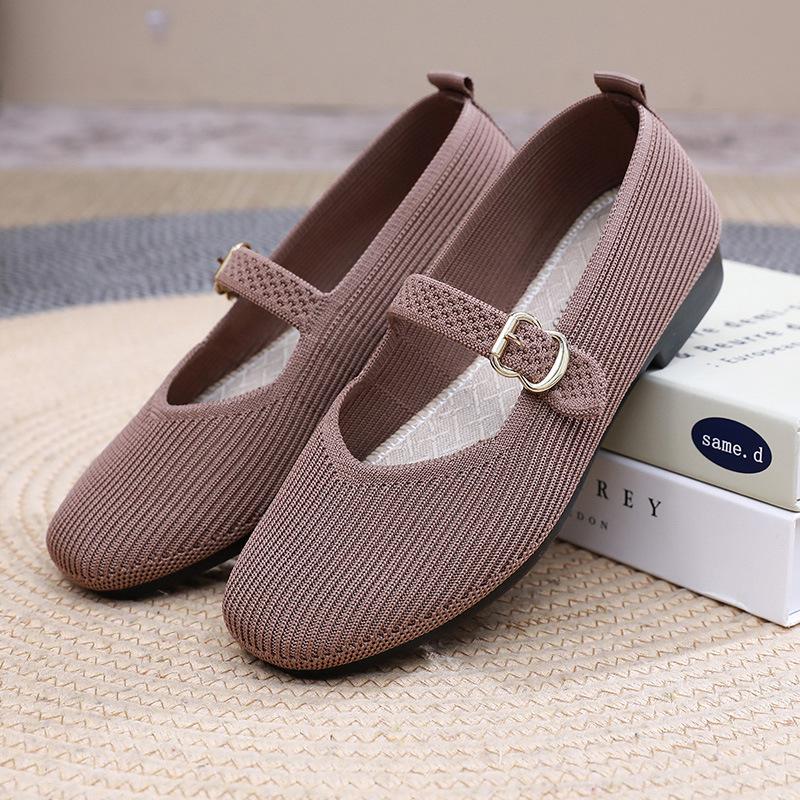 

Обувь женская весенне-осенняя повседневная женская обувь на плоской подошве, без задника, с мелким вырезом, обувь для мам, мягкая подошва, нескользящая, не утомляет ноги, женская обувь 41