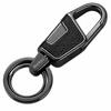 [Rockyu] Keychain, Men's, Women's, Car Key Ring, Zinc Alloy, Leather-like