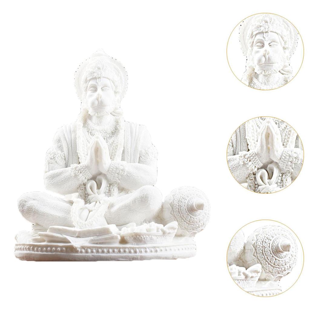 Hanuman Statue Indian Desk Decor Craft Southeast Asia Tabletop Collection Cabinet Shelf Decorative Fireplace Sculpture Ornament