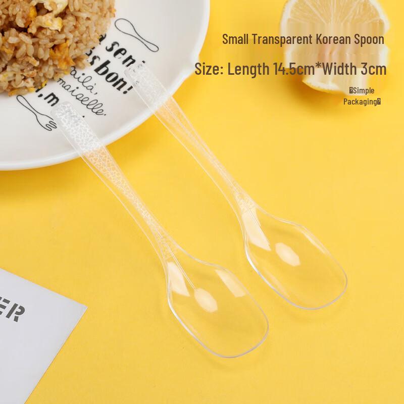 Einweglöffel mit langem Griff im koreanischen Stil