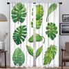 Green Plant Turtle Back Bamboo Window Curtain for Room 2 Panel Curtains for Bedroom Halloween Decoration Partition Shades Living