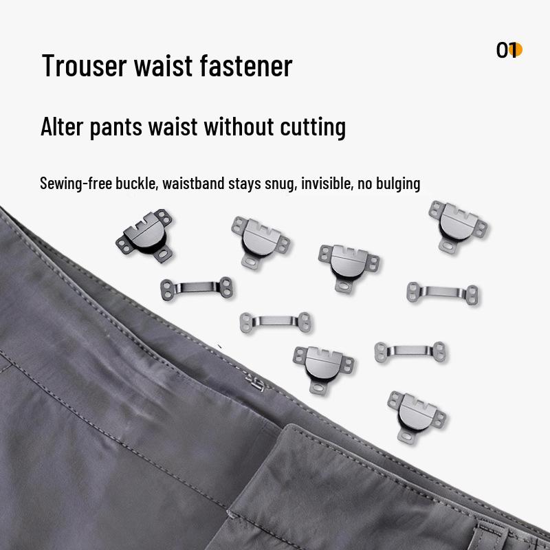 Invisible Anti-Exposure Zipper Snap for Trousers