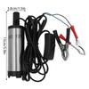 12V Submersible Oil Pump with Battery Clamps and Inline Switch Electric Fuel Transfer Pump Water Oil Transfer Refueling Pump