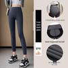 2025 Women's High Waist Black Shark Yoga Leggings - Hip Lift & Ab Control for Spring/Autumn