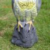 Horned Eagle Decoy Bird Scarecrow Eagle Figurine Garden Protector Natural Enemy Pest Deterrent Scarecrow for Gardens Patios Porches Balconies
