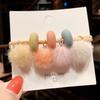 Lovely Fur Ball Girls Hair Bands Elastic Rubber Elegant Hair Accessories