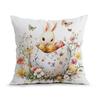 Easter Egg Cushion Pillowcase Printed Polyester 40/45/50Cm Throw Pillowcover Decorative Sofa Cushion Pillowslip Home Decor