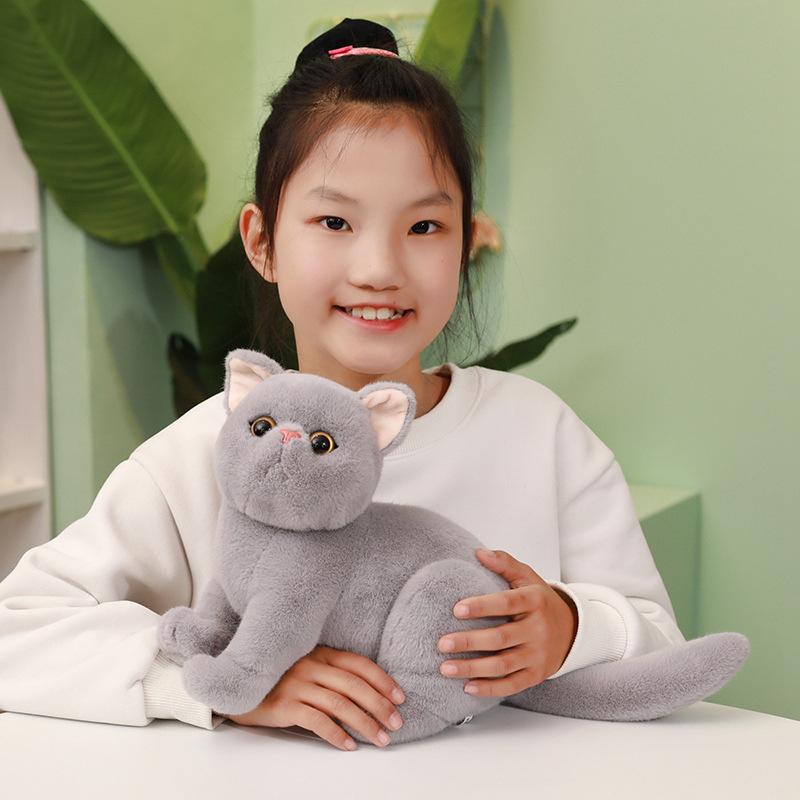Cute Cute Simulation Kitten Doll Plush Toy Cat Doll Children Sleep Soothing Doll