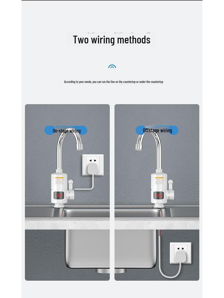 Instant Electric Smart Water Heater Faucet: 3-Second Hot Water for Kitchen