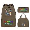 New Dandy's world game merchandise personalized printing primary and secondary school schoolbag three-piece set
