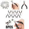 Premium 8pcs Mini Pliers Tools Set For Jewelry Making With Comfortable Grip And Unique Design