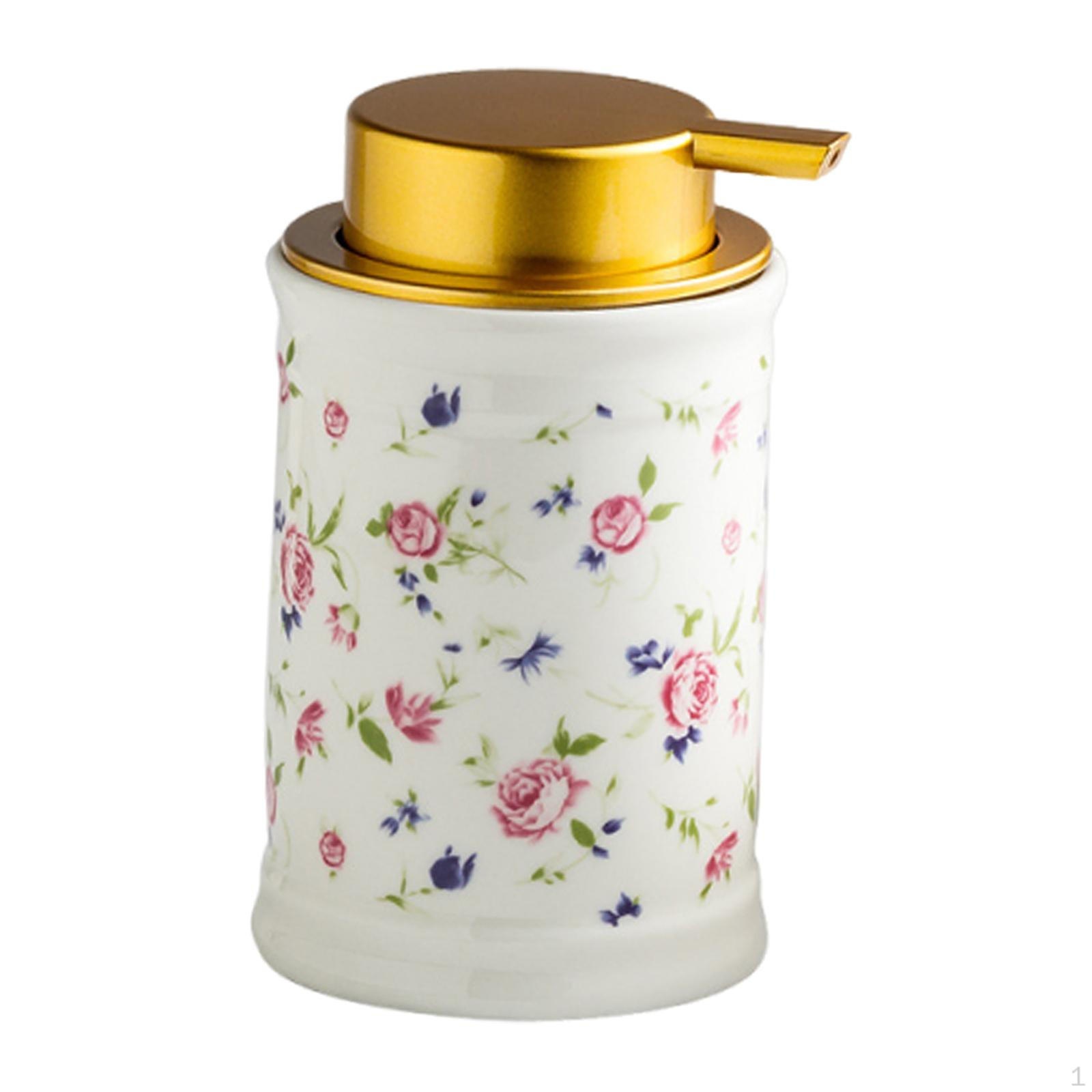 

Диспенсер для мыла для рук с пеной, легко заполняемый контейнер объемом 320 мл, пенящийся насос, бутылка для семьи small rose