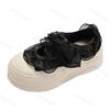 Fashion Elegant Thick Sole Shallow Mouth Casual Single Shoes for Women Autumn 2025 New Comfortable Versatile Lace Design Mary Jane Shoes
