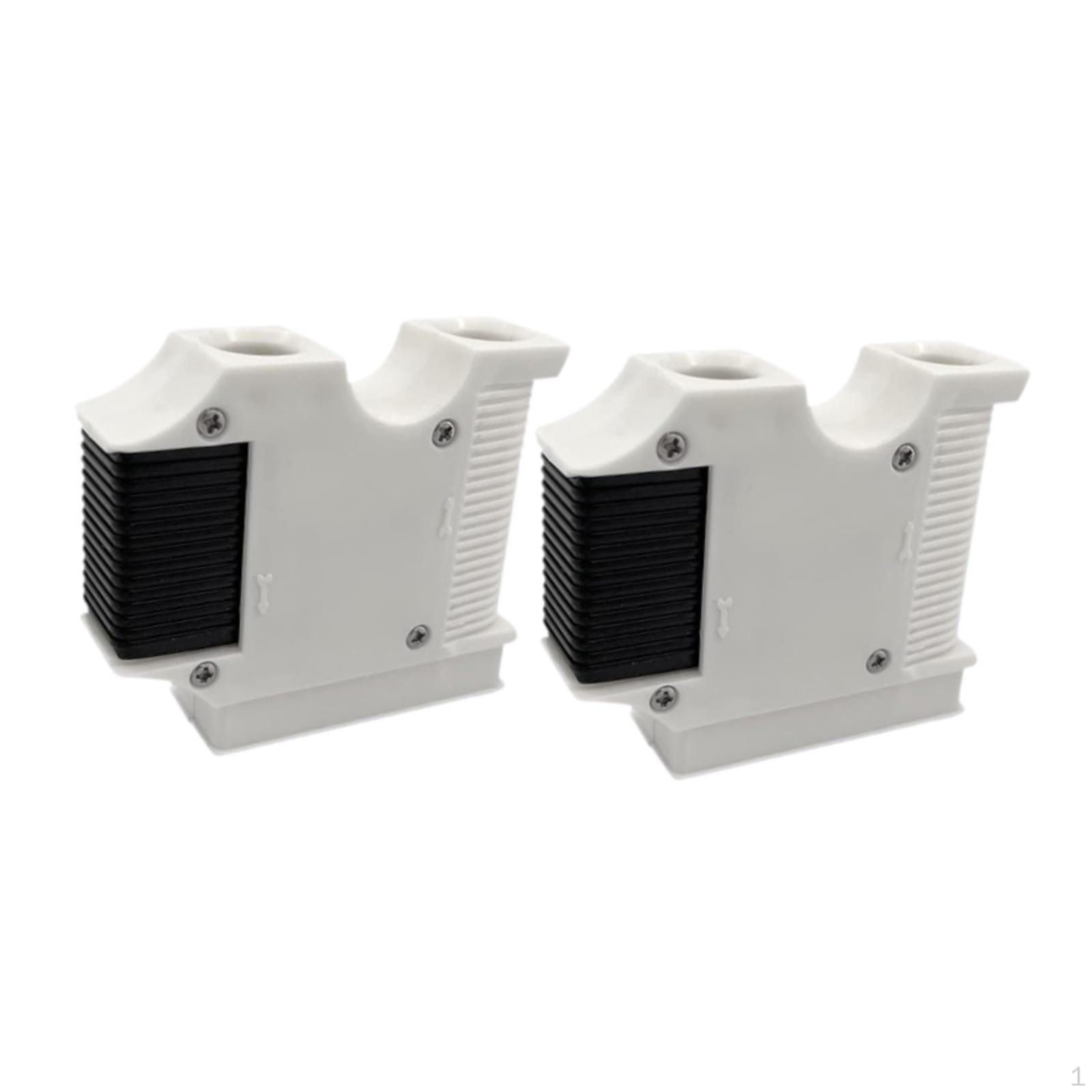 

2 шт. зажимы для лодочных крыльев, регулируемые, легкие, для понтонного аксессуара, простая и быстрая сборка белый