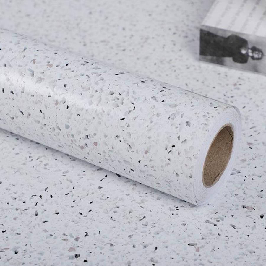 PVC Kitchen Sticker Waterproof Oil Resistant Self-Adhesive Wallpaper Cooktop Heat Resistant Countertop Refurbished Marble Veneer