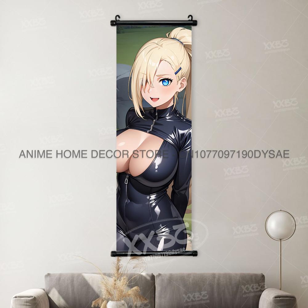 Naruto Konan Posters Sexy Anime Hyuuga Hinata Home Decor Haruno Sakura Decorative Scrolls Picture Yamanaka Ino Hanging Paintings