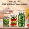 Fermented Glass Weight Lid with Handle Sealed Wide Mouth Mason Jar Lid Kitchen Gadgets Clear Heavy Fermenting Weights