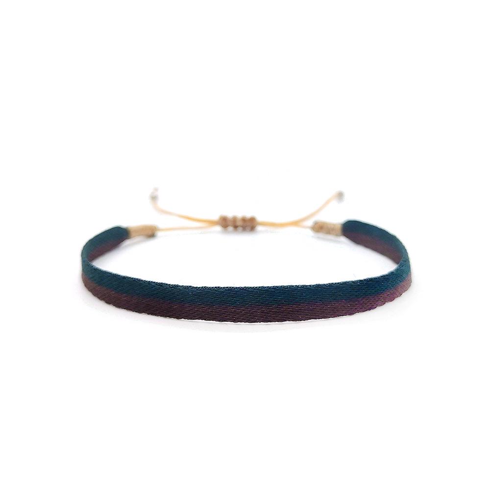 Colombian Ethnic Handmade Woven Pattern Bracelet - Retro Style for Girls