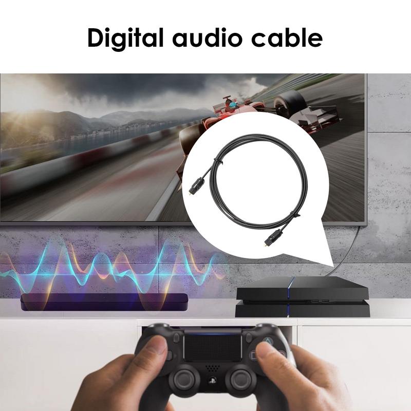 Glasfaserkabel Digitales Audio Glasfaserkabel 1,5 m Digitales optisches Audiokabel Optisches Faserkabel Metall Audio Lautsprecherkabel