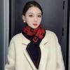 Womens Knitted Triangle Scarf Winter Warmth Stylish Geometric Lightweight Neck Warmer Students