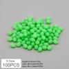 100Pcs Cylindrical Luminous Soft Fishing Beads 5 Optional Sizes 5.2mm 6.2mm 7.2mm 8.3mm 10mm Practical Sea Fishing Tackle Accessories