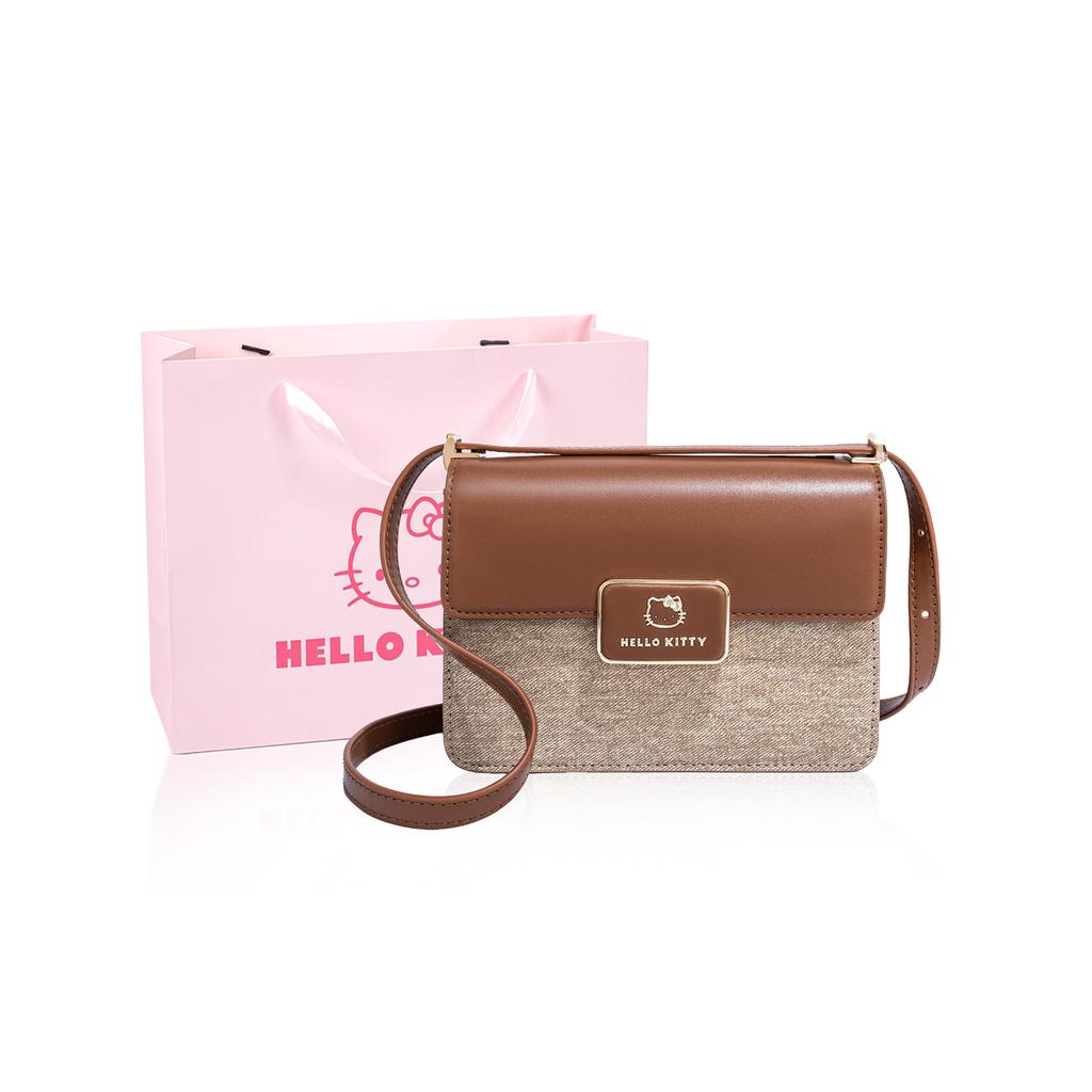 New Sanrio Hello Kitty PU Crossbody Bag, Shoulder Bag Women's Brown/Blue/Black SHHF41168