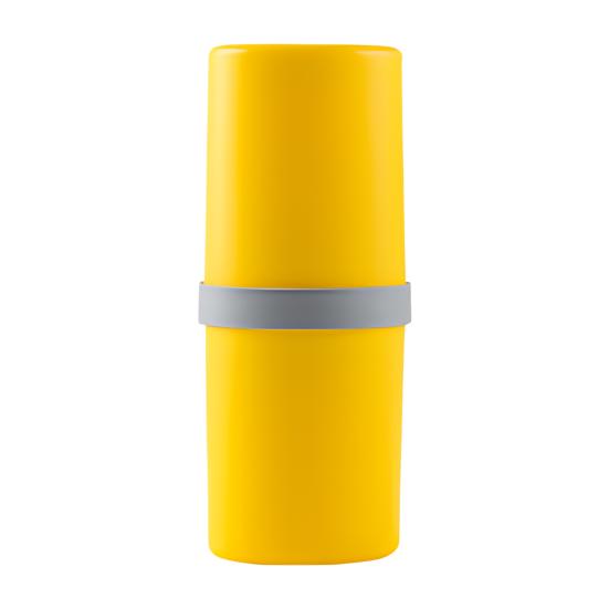Travel Toothbrush Cup Storage Holder with 3 Slots Dustproof Compact Portable Bathroom Toothbrush Toothpaste Storage Rack