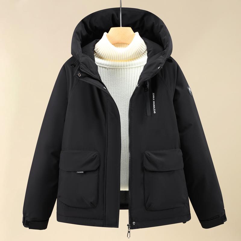 Fashion Woman Parkas Winter Short Coats Hooded Thick Warm Outerwears Women's Jackets