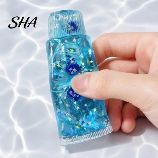 Hand Relaxation Toy Stress Relief Toothpaste Tube Toy, Slow Rising Clear Squeeze Sensory Anxiety Relieving Fidget for Home Office School