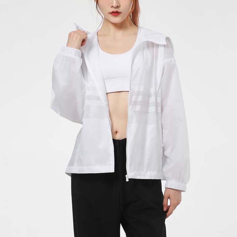 Adidas Neo Running Training Hooded Woven Jacket Women Jacket White GP5458